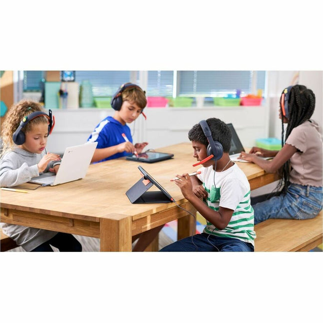 Logitech Zone Learn Wired Headsets for Learners - Stereo - USB Type C, Mini-phone (3.5mm) - Wired - Over-the-head - Binaural - Ear-cup - 4.30 ft Cable - Omni-directional Microphone