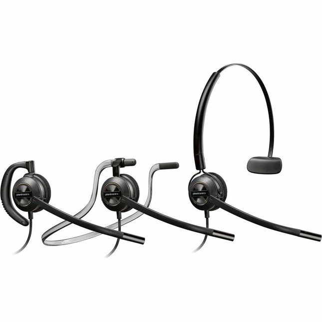 Poly EncorePro 540D with Quick Disconnect Convertible Digital Headset TAA - Mono - USB - Wired - Over-the-head - Monaural - Ear-cup - Noise Cancelling Microphone - Noise Canceling - Black - TAA Compliant