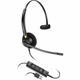 Poly EncorePro 515 Microsoft Teams Certified Monoaural with USB-A Headset - Mono - USB Type A - Wired - Over-the-head, On-ear - Monaural - Supra-aural - 6.84 ft Cable - Black - TAA Compliant