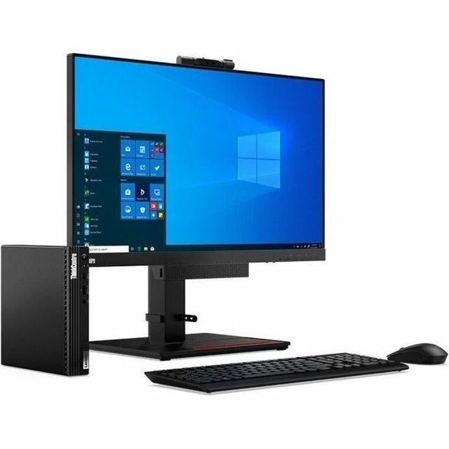 Lenovo ThinkCentre M75q Gen 2 11JN0089US Desktop Computer - AMD Ryzen 5 PRO 5650GE Hexa-core (6 Core) 3.40 GHz - 16 GB RAM DDR4 SDRAM - 256 GB M.2 PCI Express NVMe SSD - Tiny - Black