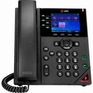 Poly OBi VVX 350 IP Phone - Corded - Corded - Desktop, Wall Mountable - Black - VoIP - 2 x Network (RJ-45) - PoE Ports