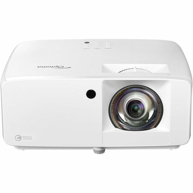 Optoma ZH400ST 3D Ready Short Throw DLP Projector - 16:9 - Wall Mountable - High Dynamic Range (HDR) - Front - 1080p - 30000 Hour Normal Mode - 300,000:1 - 4000 lm - HDMI - USB - Network (RJ-45) - Conference Room, Board Room, Corporate, Presentation