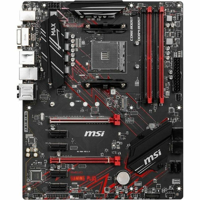 MSI B450 GAMING PLUS MAX Gaming Desktop Motherboard - AMD B450 Chipset - Socket AM4 - ATX