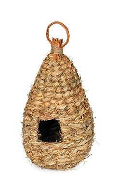 Prevue Pet Products Grass Bird Nest Natural Color with Reddish-Brown Accents 5.25 in x 11.5 in