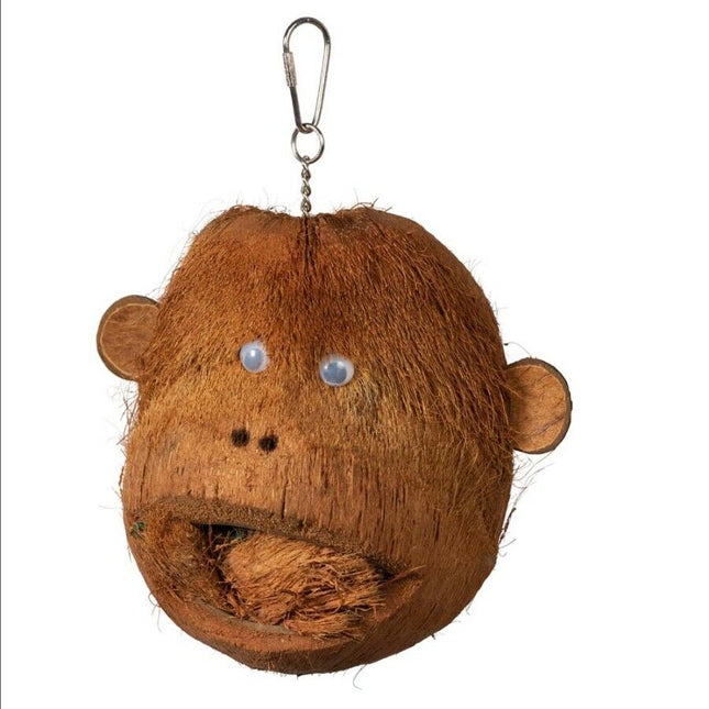 Prevue Pet Products Naturals Coco Monkey Bird Toy Natural Brown 7.75 In X 7 In