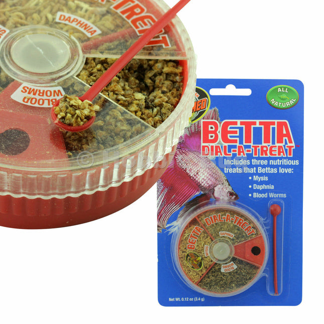 Zoo Med Betta Dial-A-Treat Freeze Dried Fish Food 0.12 oz