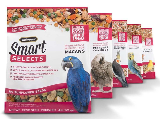 ZuPreem Smart Selects Bird Food for Cockatiels and Lovebirds 2.5 lb