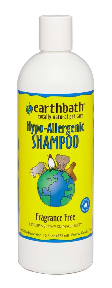 Earthbath Hypo-Allergenic Shampoo; Fragrance Free 16oz