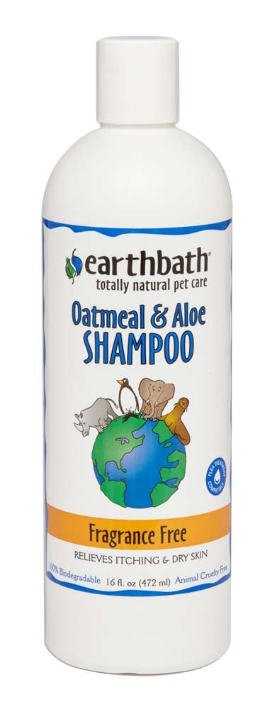 Earthbath Oatmeal and Aloe Shampoo; Fragrance Free 16oz