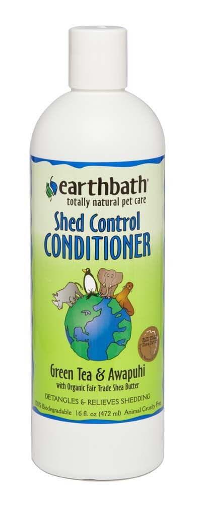 Earthbath Shed Control Conditioner; Green Tea and Awapuhi 16oz