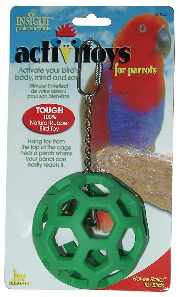 JW Pet ActiviToy Hol-ee Roller Bird Toy Multi-Color Large