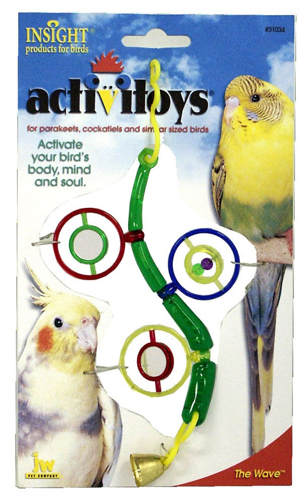 JW Pet ActiviToy The Wave Bird Toy Multi-Color Small Medium