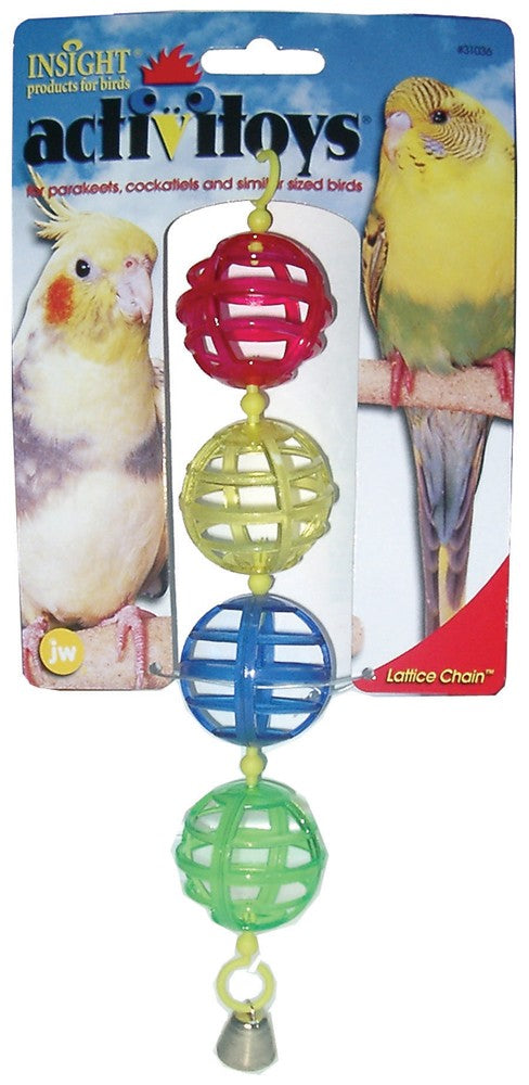 JW Pet ActiviToy Lattice Balls Bird Toy Multi-Color Small Medium