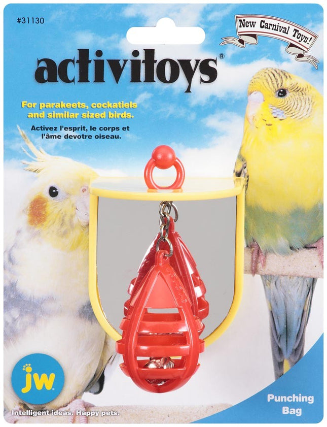 JW Pet ActiviToy Punching Bag Bird Toy Multi-Color Small Medium