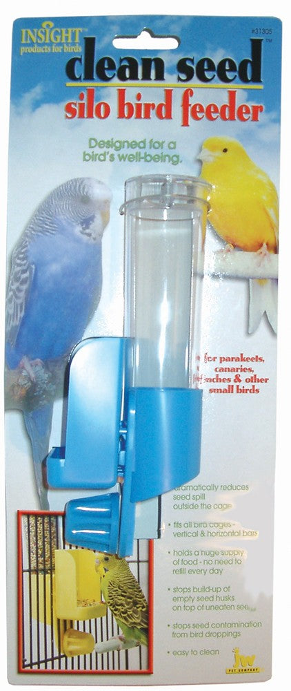 JW Pet Clean Seed Silo Bird Feeder Assorted Small