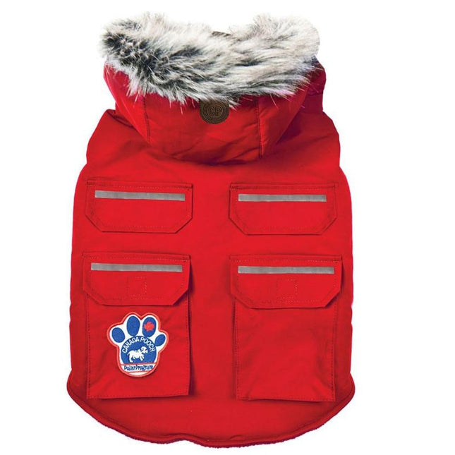 Canada Pooch Dog Everest Explorer Jacket Red Reflect 12