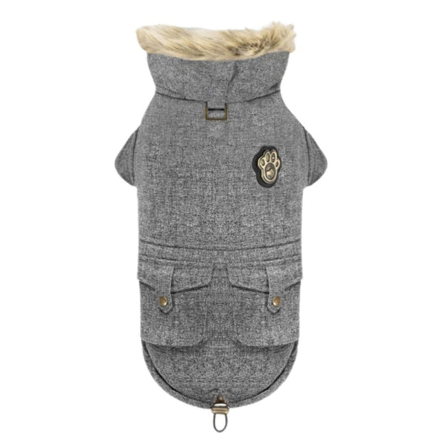 Canada Pooch Dog Army Parka Salt & Pepper 12