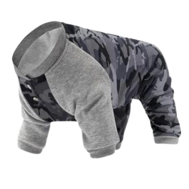 Canada Pooch Dog Frosty Sweatsuit Black Camo 10