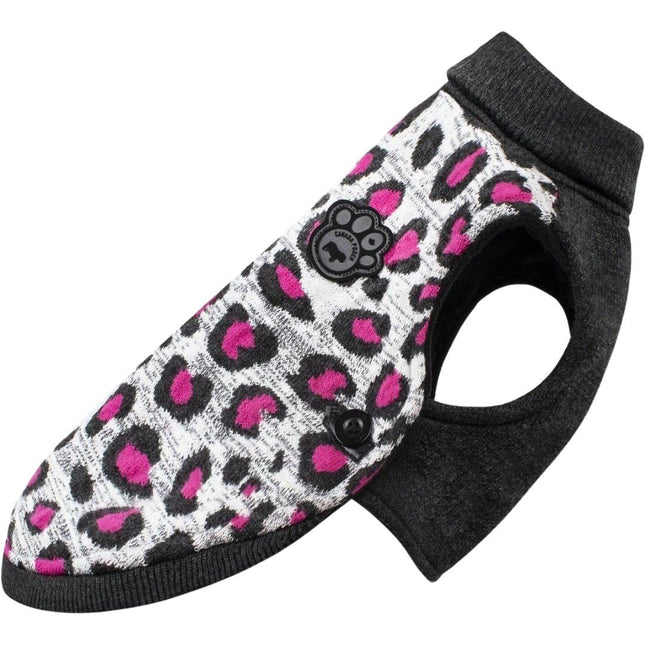 Canada Pooch Dog North Knit 2.0 Pink Leopard 16