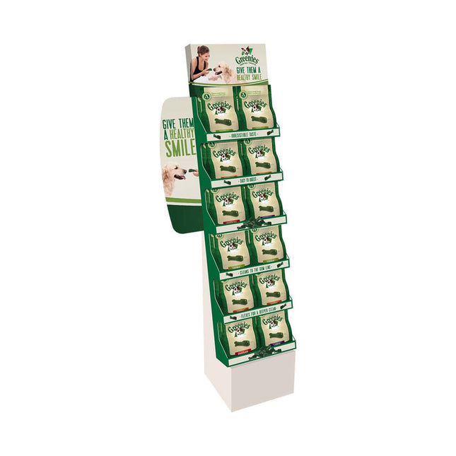 Greenies Original Dog Dental Treats Floorstand/Powerwing Display 1Ea/24 Ct