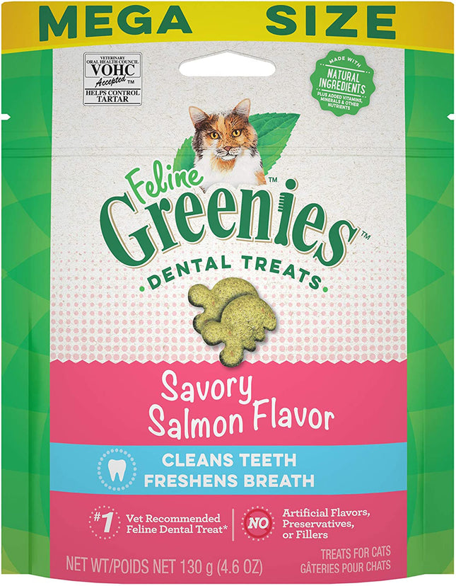 Greenies Feline Dental Treat Floorstand Display Variety (Chicken, Salmon) 1ea/4.6 oz, 36 ct