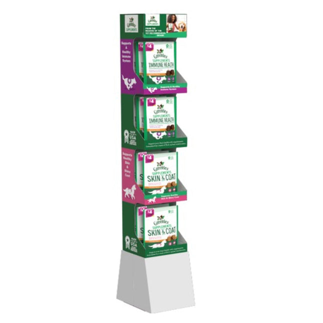 Greenies Skin & Coat Supplements 1Ea/12Ct Floorstand