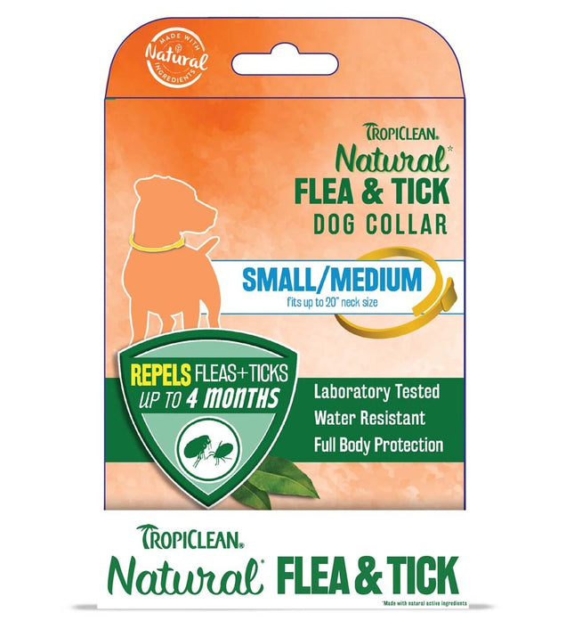 Tropiclean Natural Flea and Tick Dog Collar Counter Display 6 Piece, 20 In