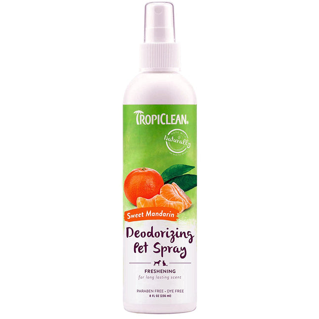 Tropiclean Dog Deodorizing Spray Mandandrin 8 Oz.