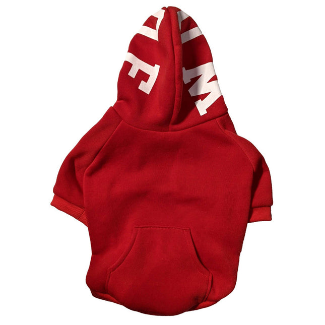 Fashion Pet Cosmo Woof Hoodie Red Small