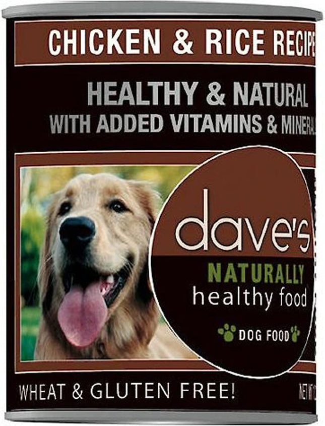 Daves Pet Food Naturally Healthy Chicken and Rice Recipe 13.2oz. (Case of 12)