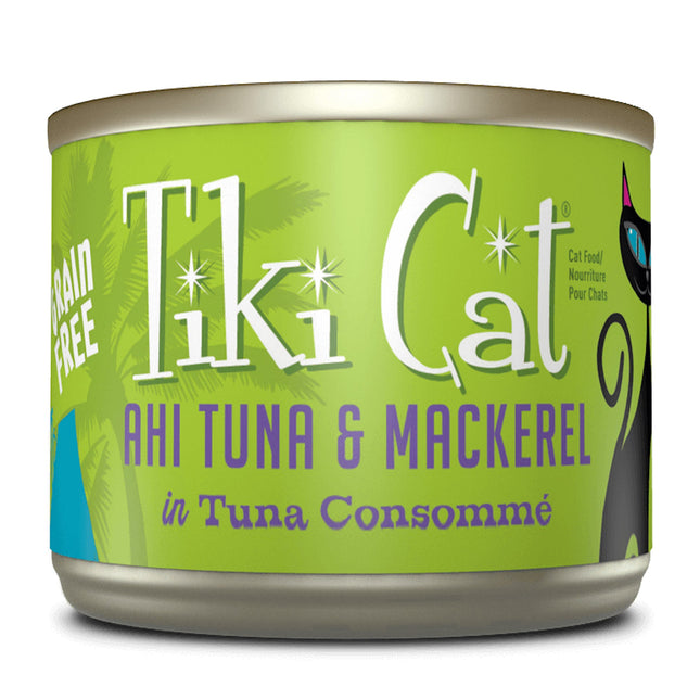 Tiki Pets Cat Luau Pp Ahi Tuna Mackerel6 Oz.(Case Of 8)