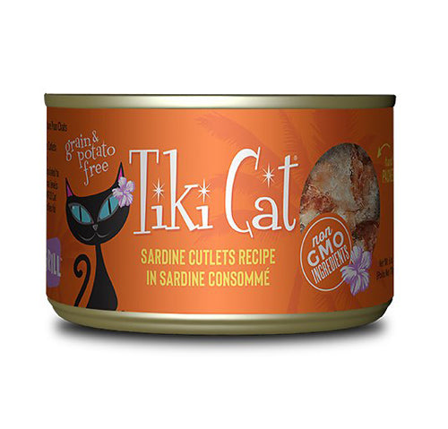 Tiki Pets Cat Tahitian Grill Sardine 2.8Oz (Case Of 12)