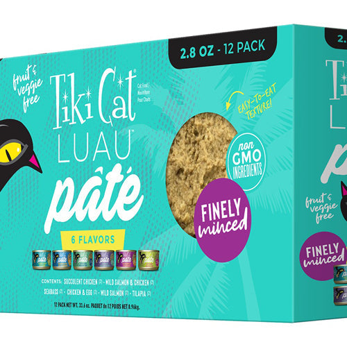 Tiki Pet Cat Luau Pate 2.8Oz Vty Pk Tiki Pets 12Pk - 12 Pak (12 case)