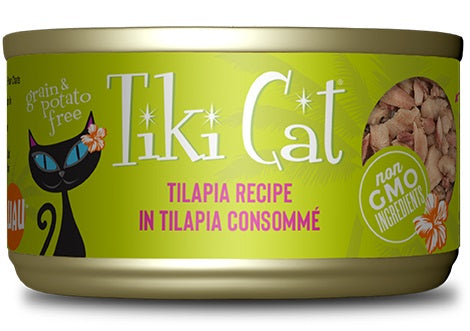 Tiki Cat  Kapi'Olani Luau Tilapia 2.8oz