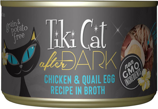 Tiki Pets Cat After Dark Chicken Quail 5.5 Oz.(Case Of 8)