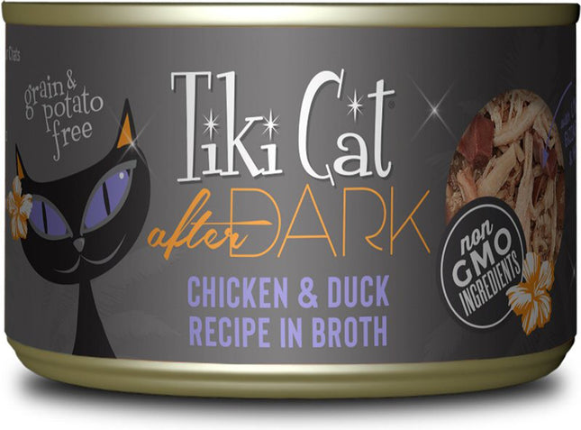 Tiki Pets Cat After Dark Chicken Duck 5.5 Oz.(Case Of 8)