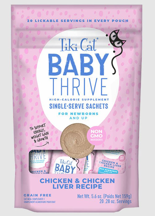 Tiki Pet Cat Thrive Kitten Chicken Liver 5.6Oz (8 per Pack)