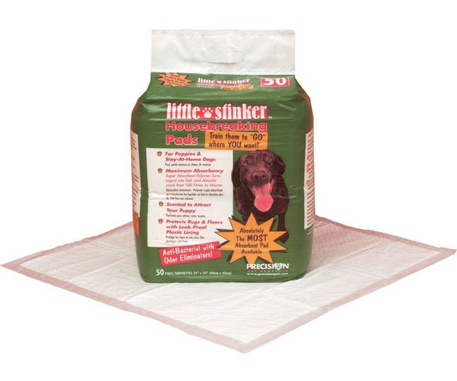 Precision Pet Products Little Stinker House Breaking Pads 50pk