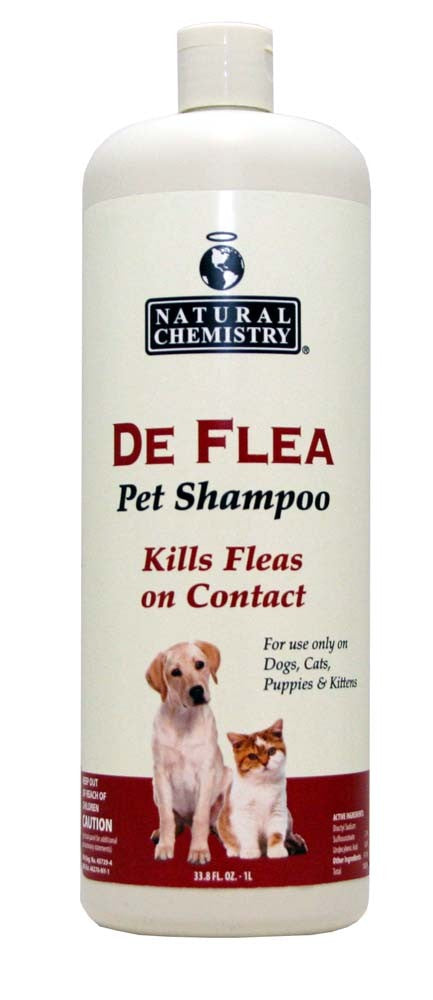 Natural Chemistry Deflea Ready To Use Pet Shampoo 33.8Oz