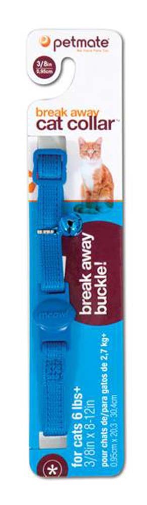 Aspen Basic Adjustable Breakaway Cat Collar Royal Blue 3/8 in x 8-12 in