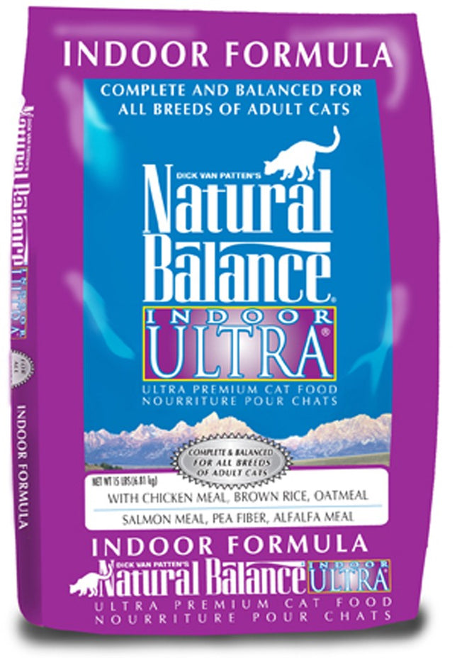 Natural Balance Pet Foods Indoor Ultra Premium Formula Dry Cat Food 15 Lb