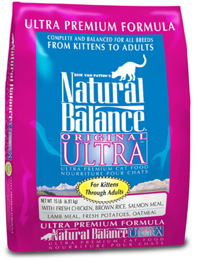 Natural Balance Pet Foods Original Ultra Premium Formula Dry Cat Food 15 lb