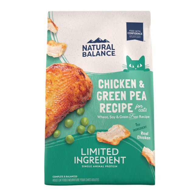 Natural Balance Pet Foods L.I.D. Dry Cat Food Green Pea  Chicken: 1ea/4 lb