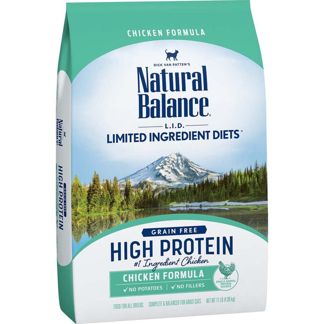 Natural Balance Pet Foods L.I.D High Protein Chicken Dry Cat Food 11 Lb