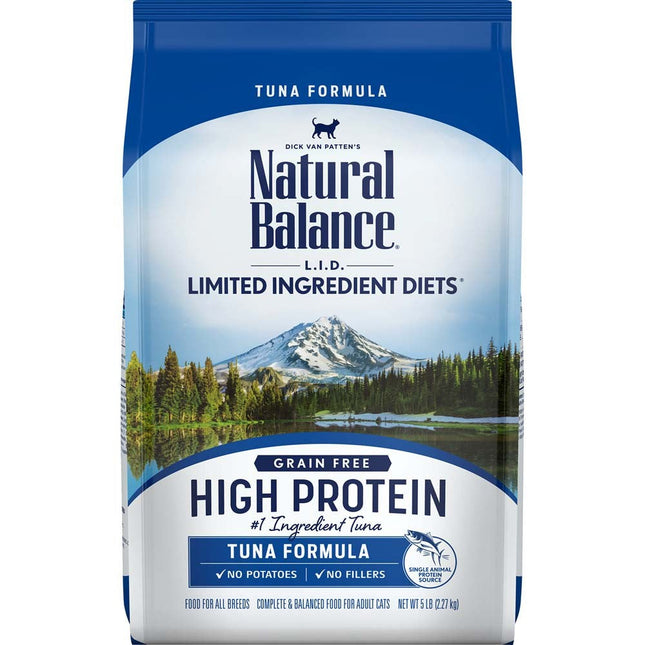 Natural Balance Pet Foods L.I.D High Protein Tuna Dry Cat Food 5 Lb