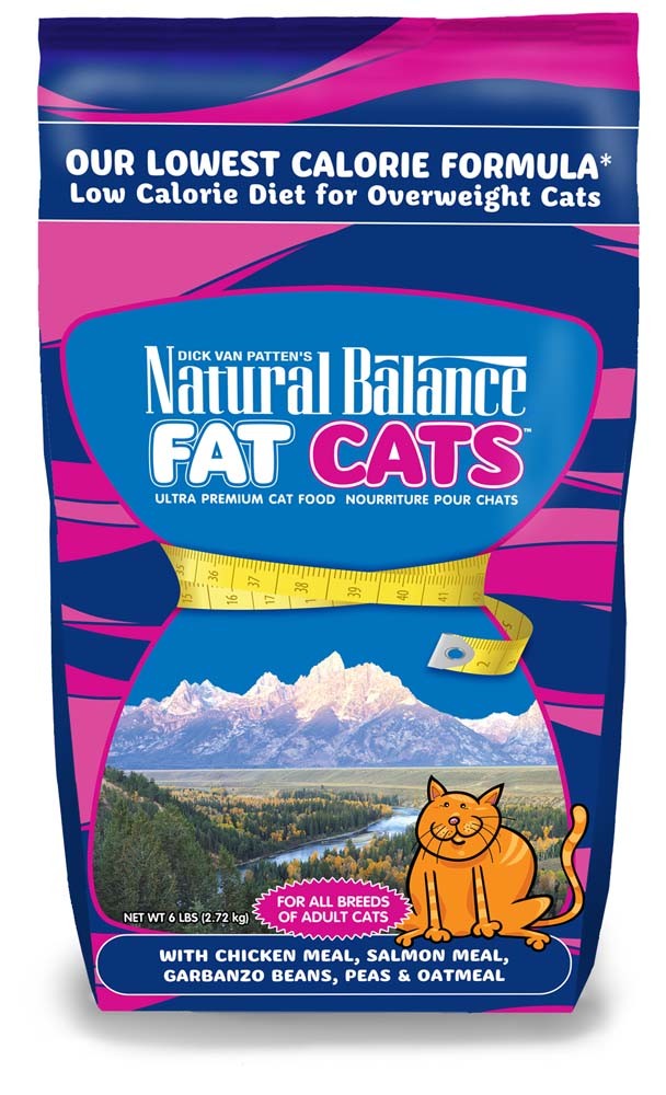 Natural Balance Pet Foods Fat Cats Chicken and Salmon Formula Low Calorie Dry Cat Food 6 lb