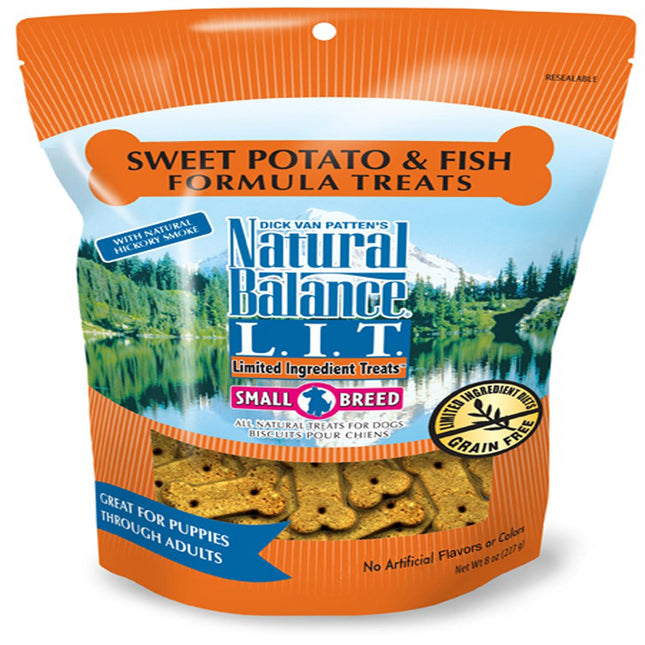 Natural Balance Pet Foods L.I.T. Sweet Potato & Fish Dog Treat 8 oz