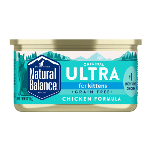 Natural Balance Pet Foods Original Ultra Whole Body Health Wet Kitten Food Chicken 3 oz, 24 pk