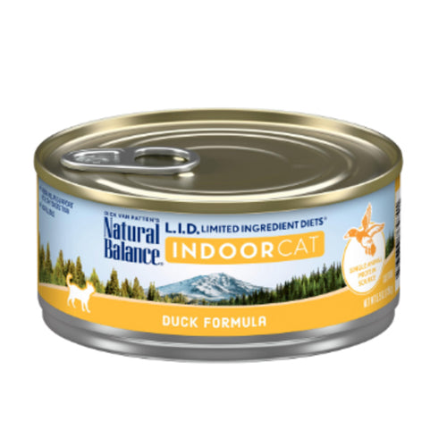 Natural Balance Pet Foods L.I.D. Indoor Wet Cat Food Duck 5.5 oz