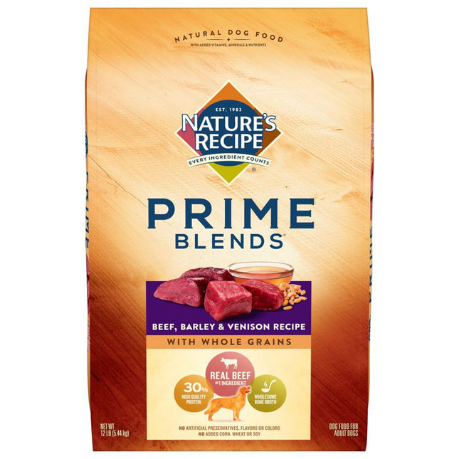 Nature's Recipe Prime Blends Dry Dog Food 12 Pounds